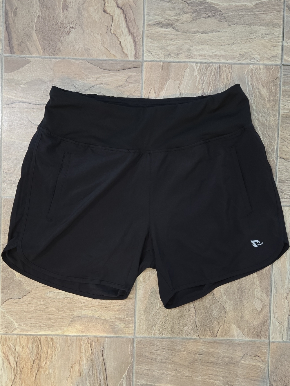 Baleaf Black Athletic Performance Shorts with Side Pockets